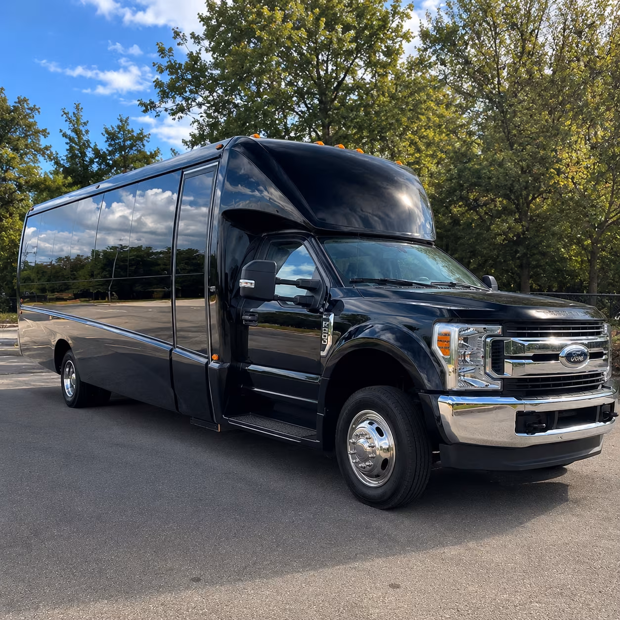 charter buses for large san leandro prom groups heading across the bay