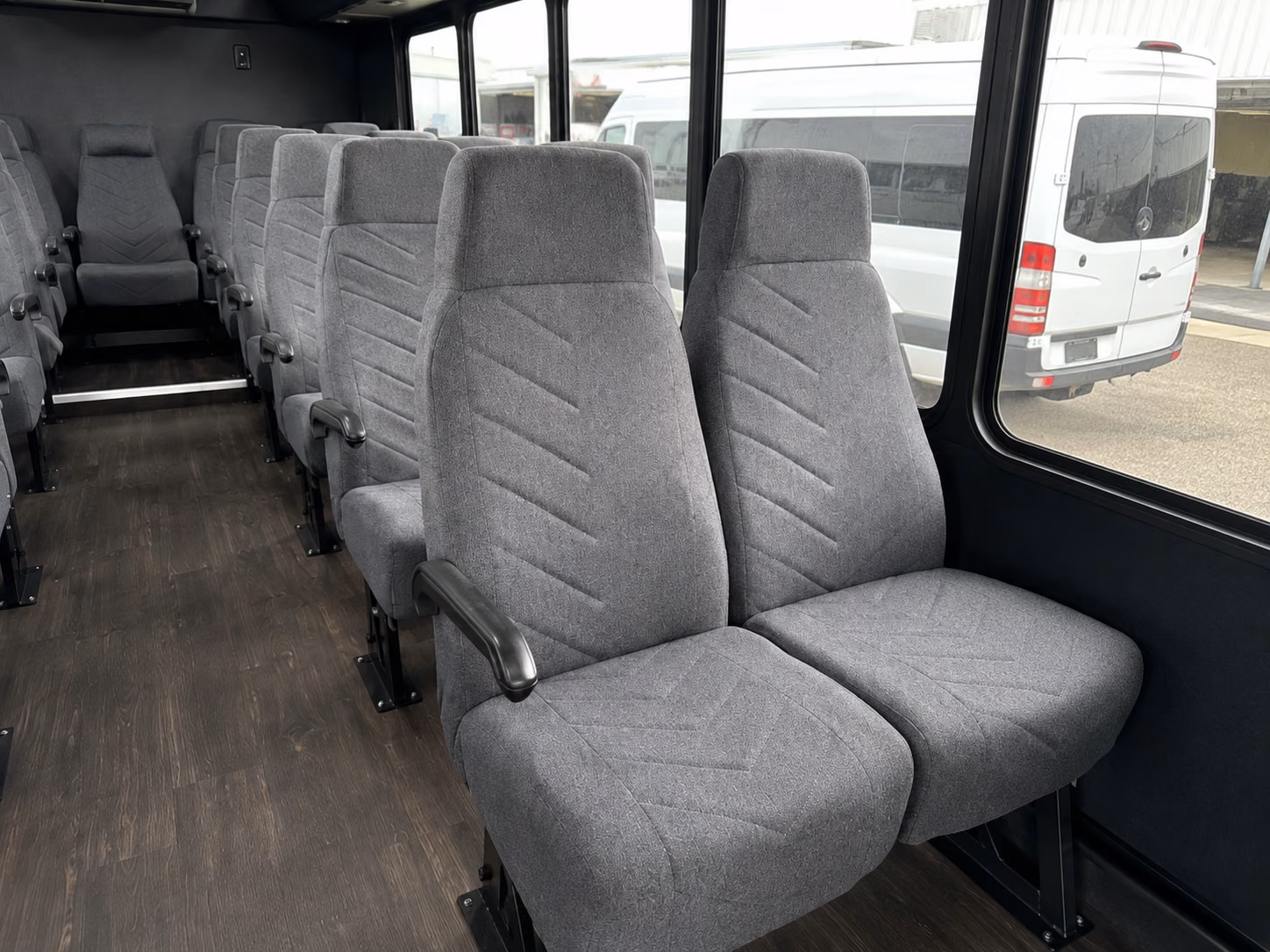san leandro 20 passenger minibus inside