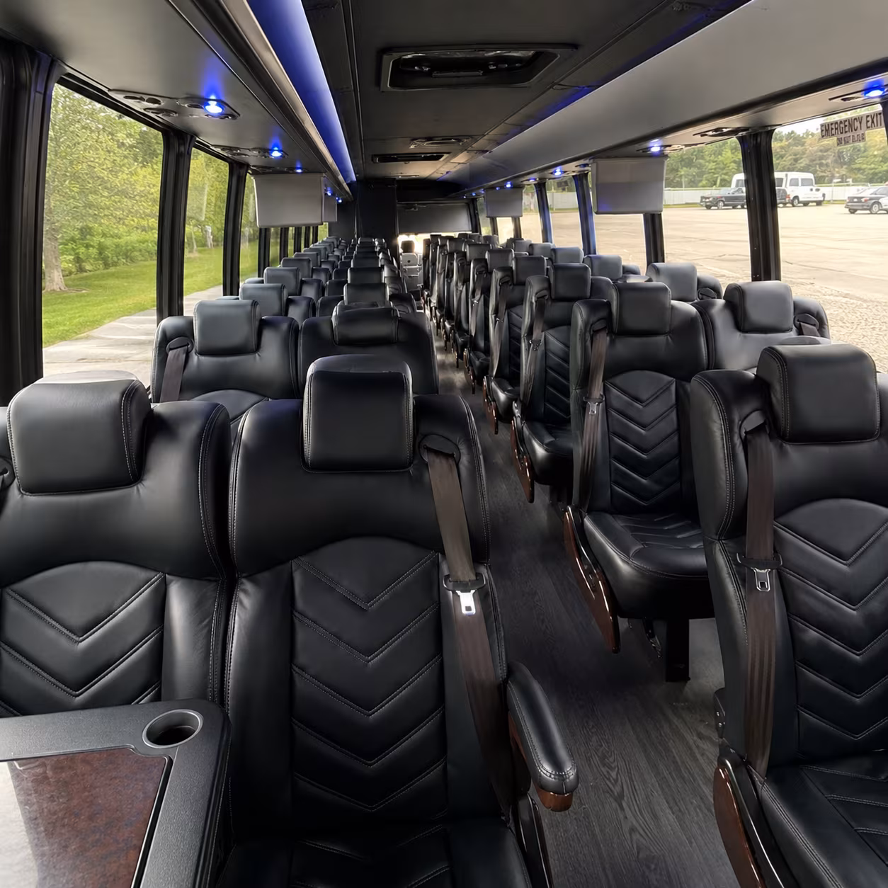 san leandro 25 passenger minibus inside