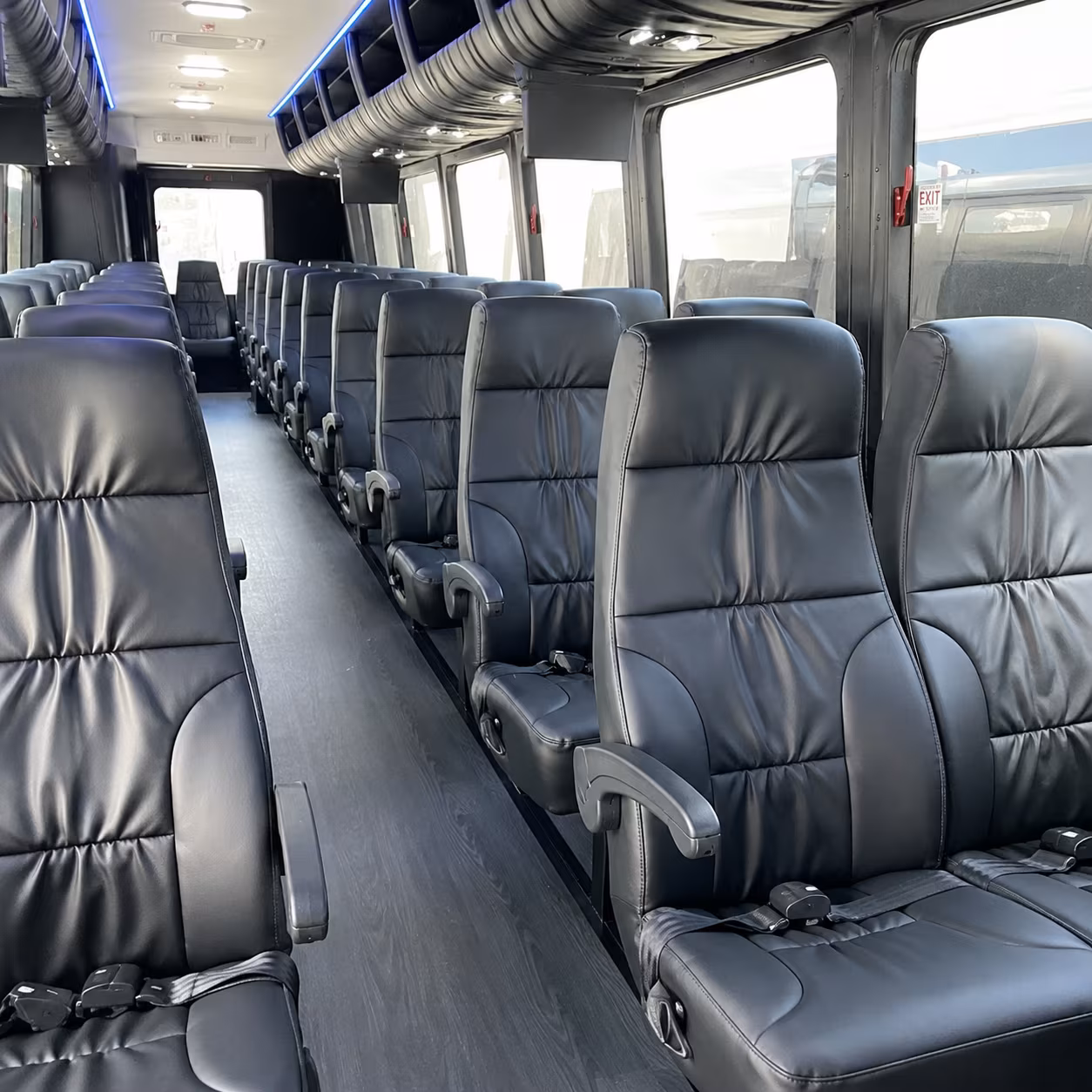 san leandro 28 passenger minibus inside