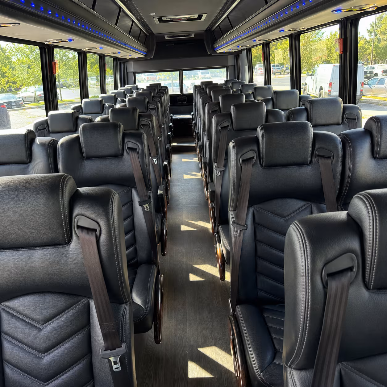 san leandro 30 passenger minibus inside