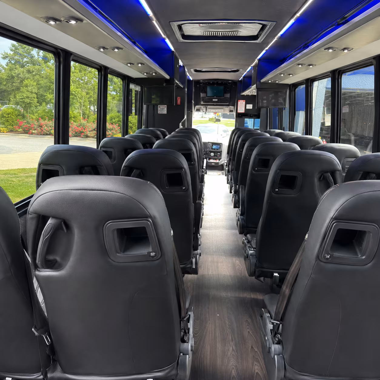 san leandro 30 passenger minibus interior