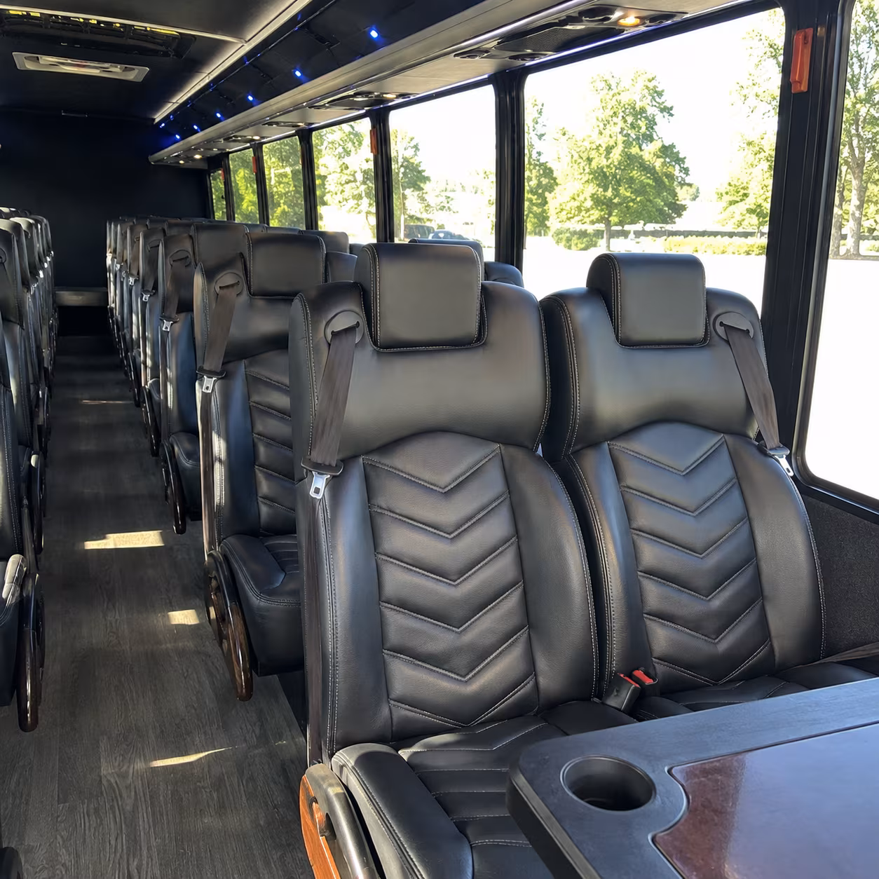 san leandro 35 passenger minibus inside