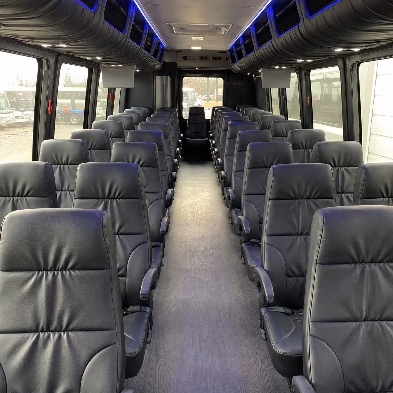 san leandro 35 passenger minibus interior
