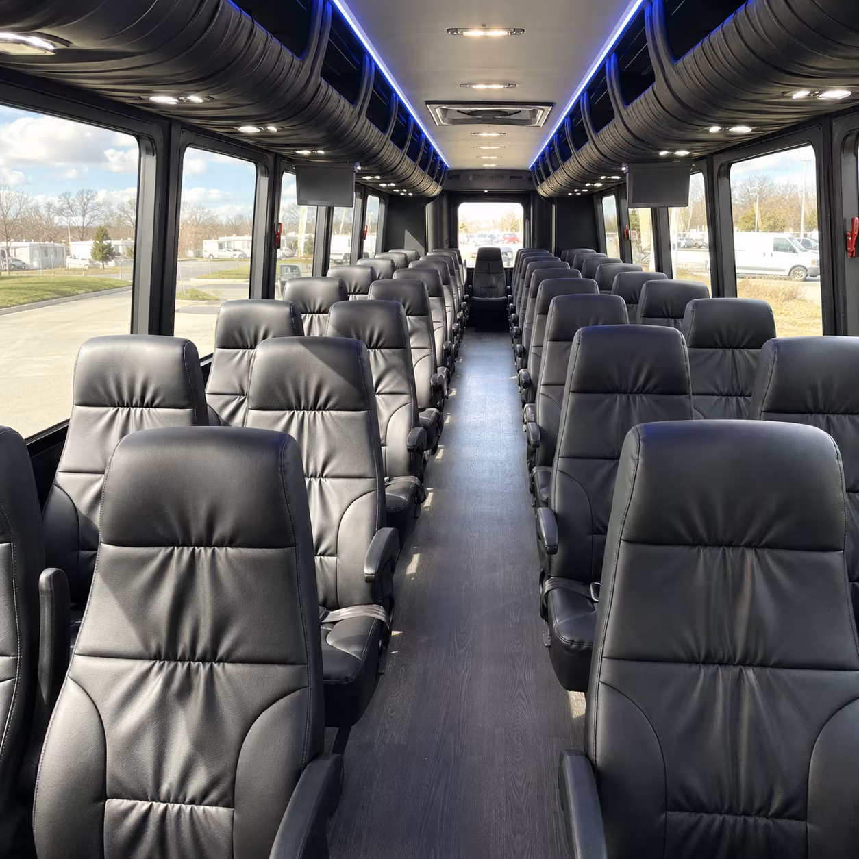 san leandro corporate event transportation onboard seating