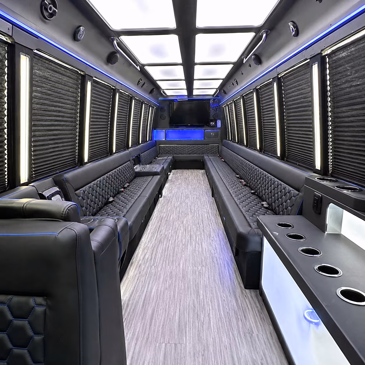 san leandro party bus interior