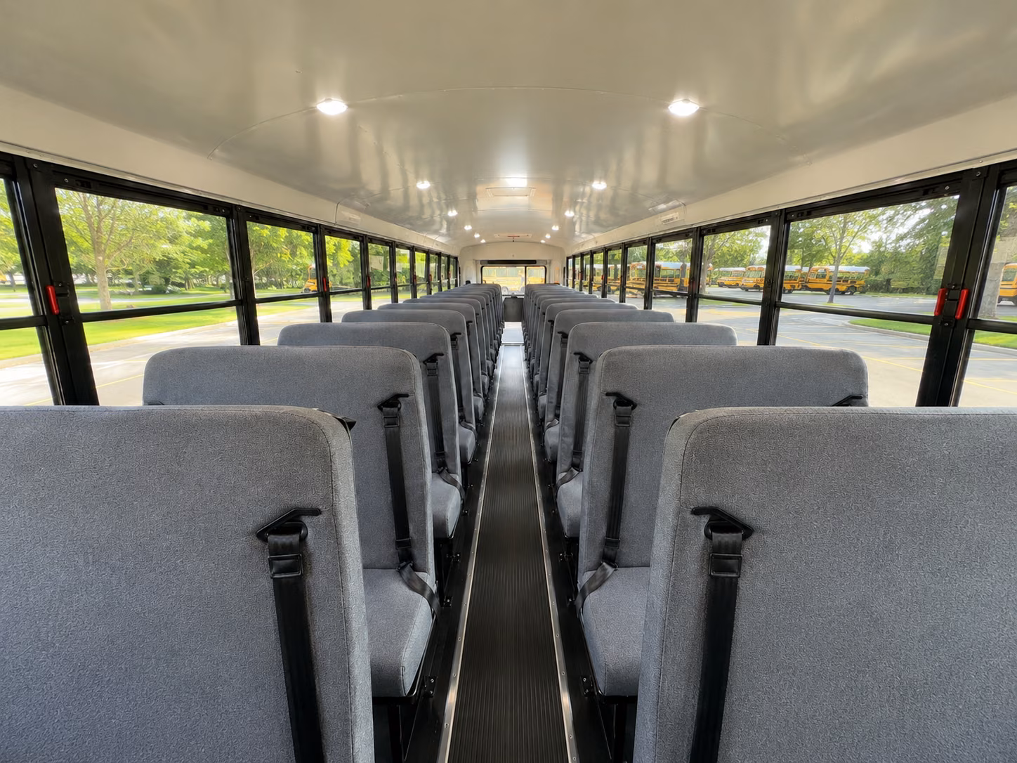 san leandro school bus inside