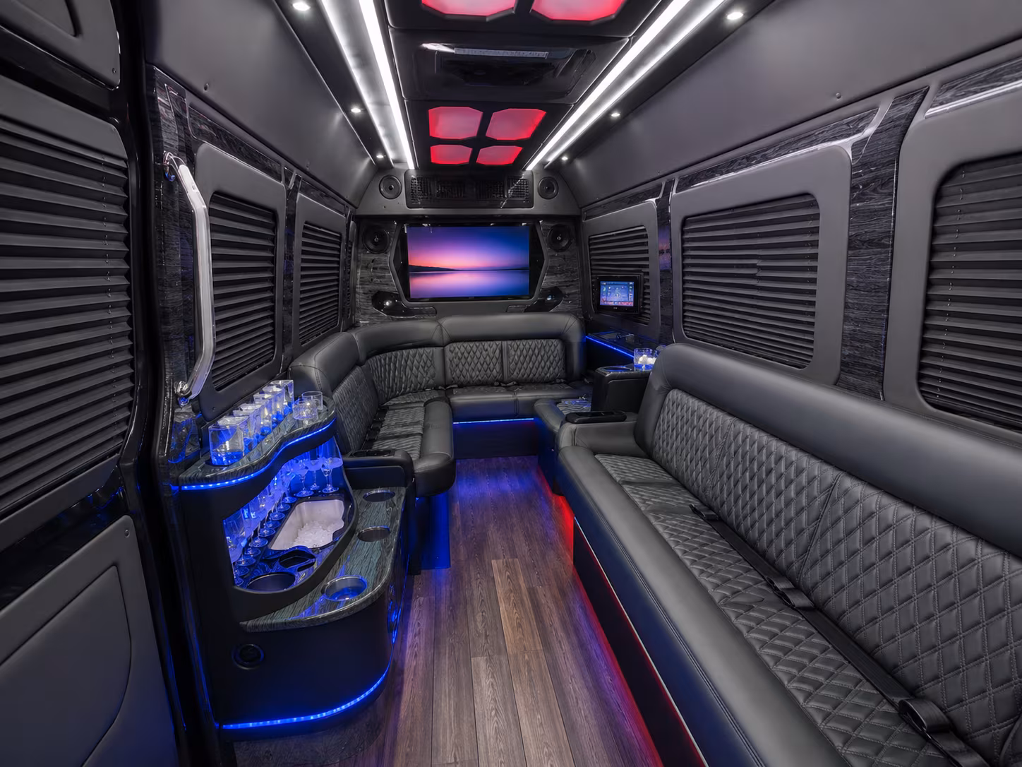 san leandro sprinter limousine interior